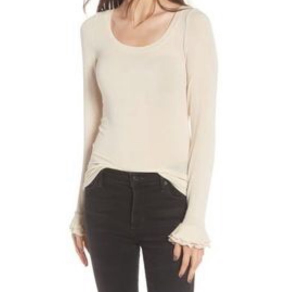 Nordstrom Hinge Scoop Neck Top NWOT